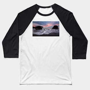 Sunset Seascape Baseball T-Shirt